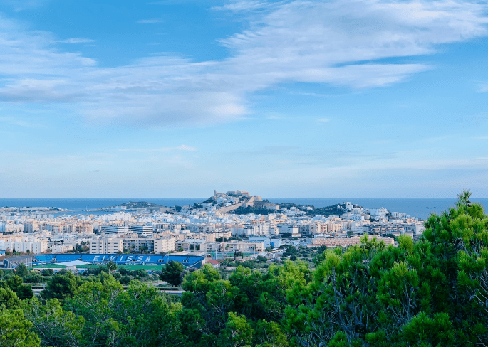 Panóramica de Ibiza ciudad